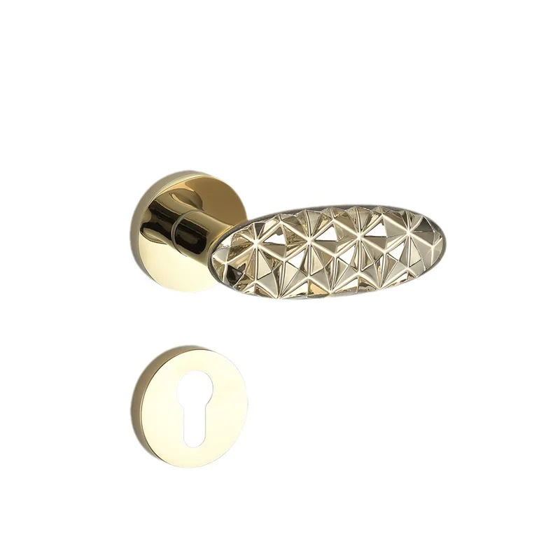 

Fashionable and luxurious design of door handlesindoor crystal door handles, manufacturer's direct sales split door silent locks