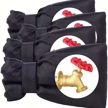 ปลอกหุ้มก๊อกน้ำกลางแจ้ง ป้องกันน้ำแข็งเกาะในฤดูหนาว รุ่นอัพเกรด หนาขึ้น ปลอกก๊อกน้ำสำหรับสวน กันน้ำ ใช้ซ้ำได้ ฉนวนกันความร้อนสำหรับก๊อกน้ำ 2