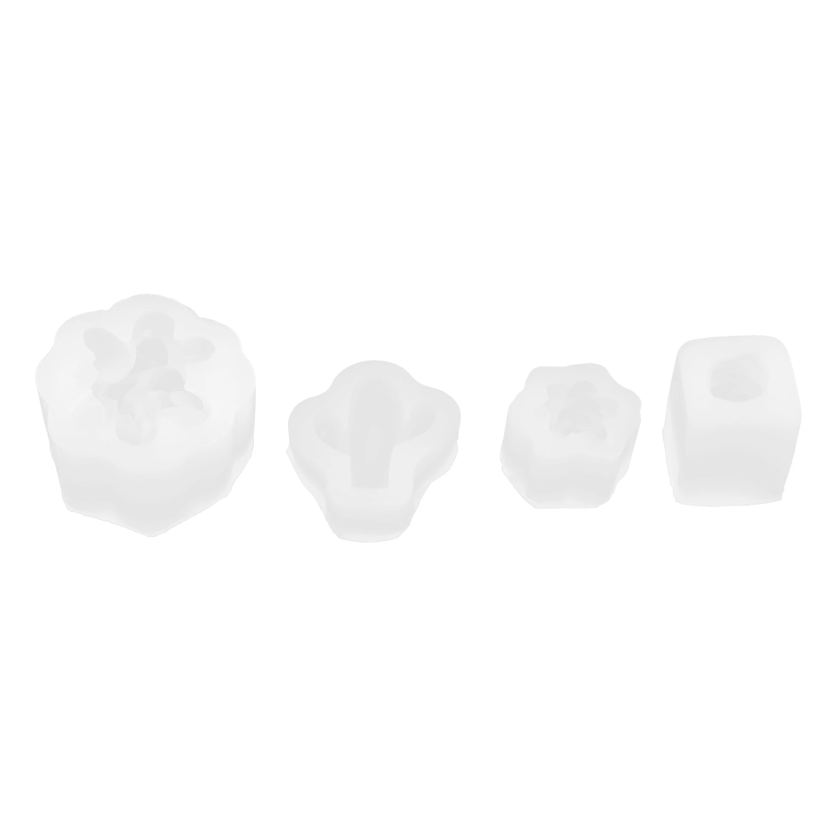 

4 Pcs Candle Silicone Molds,Succulent Cactus Plants Resin Casting Mold for Making DIY Candle Soap and Epoxy Resin Crafts