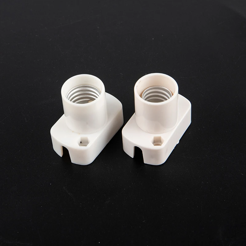 Lamp Holder Lamp Bulb Holder Lamp Base Lamp Socket Adapter White Mini Screw Lamp Base E12 E14 E17 100-250V AC