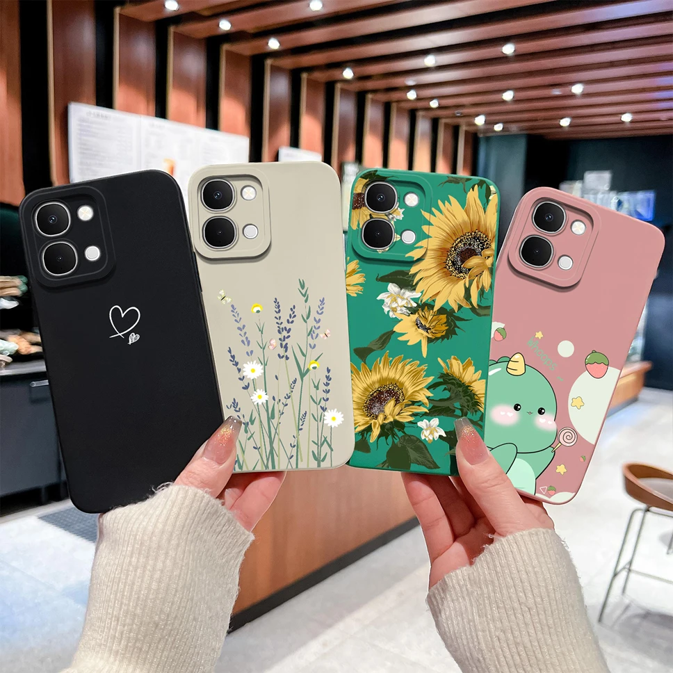 Minimalist Line Art Soft Liquid Silicone Shockproof Phone Case