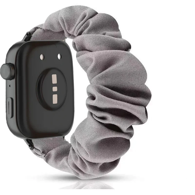 Elastic Nylon Loop Band with Metal Connector for Smartwatch - Adjustable Replacement Bracelet Strap