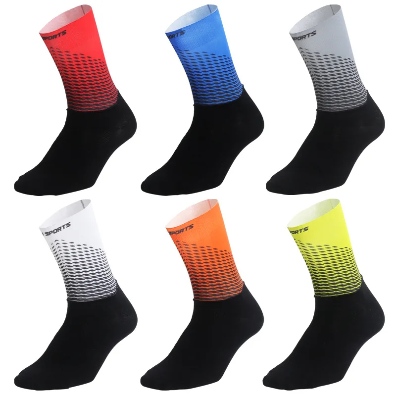 

1 pair Cycling socks competitive road cycling break wind mountain running summer air cylinder sports socks in men and women