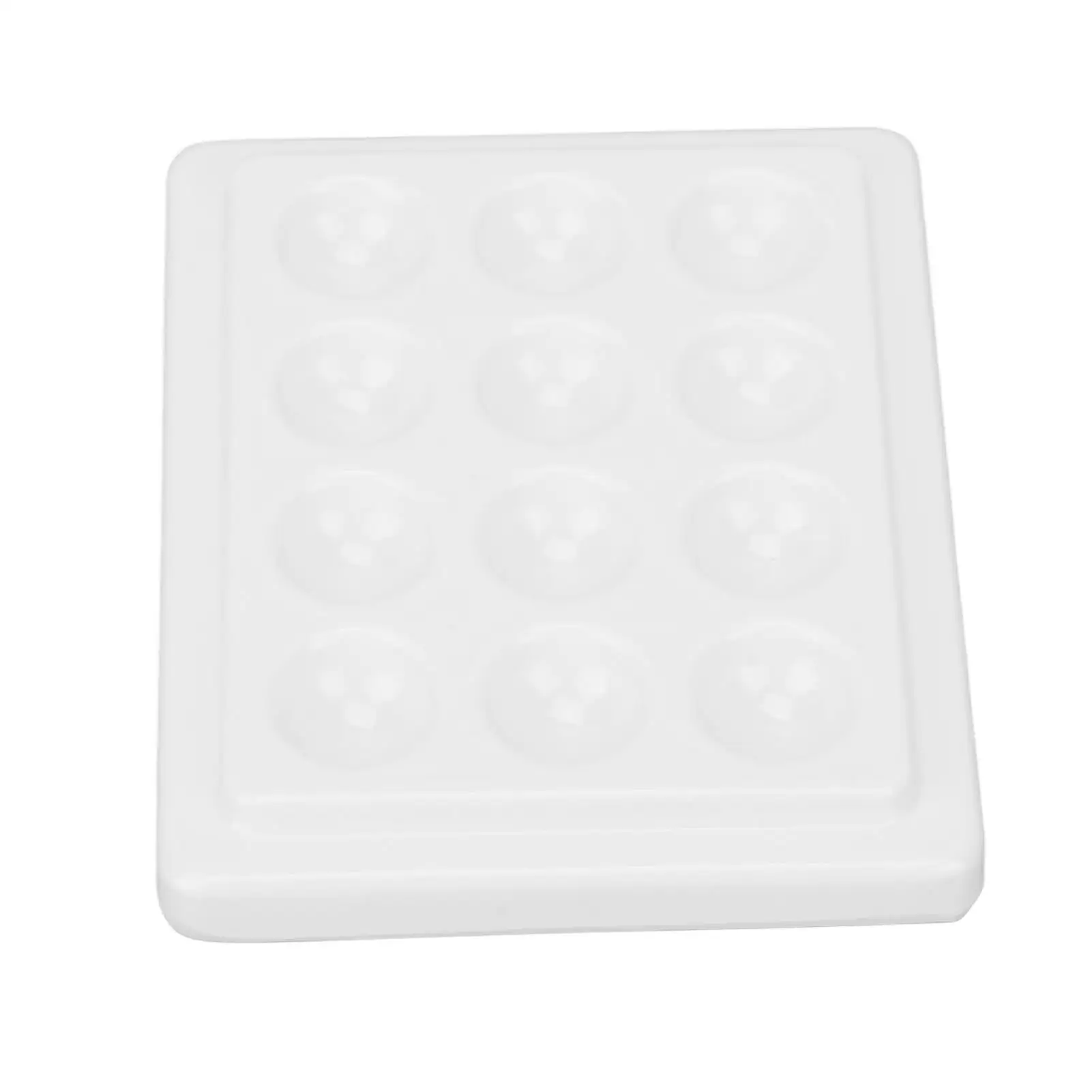 12-Well Dustproof Porcelain Paint Palette - White Ceramic for Watercolor, Nail Art & Painting Crafts 5
