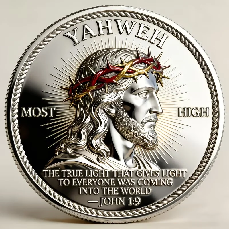 Moneda De Desafío Caballeros Templarios Cruz Roja | Medalla Conmemorativa Religiosa Coleccionable