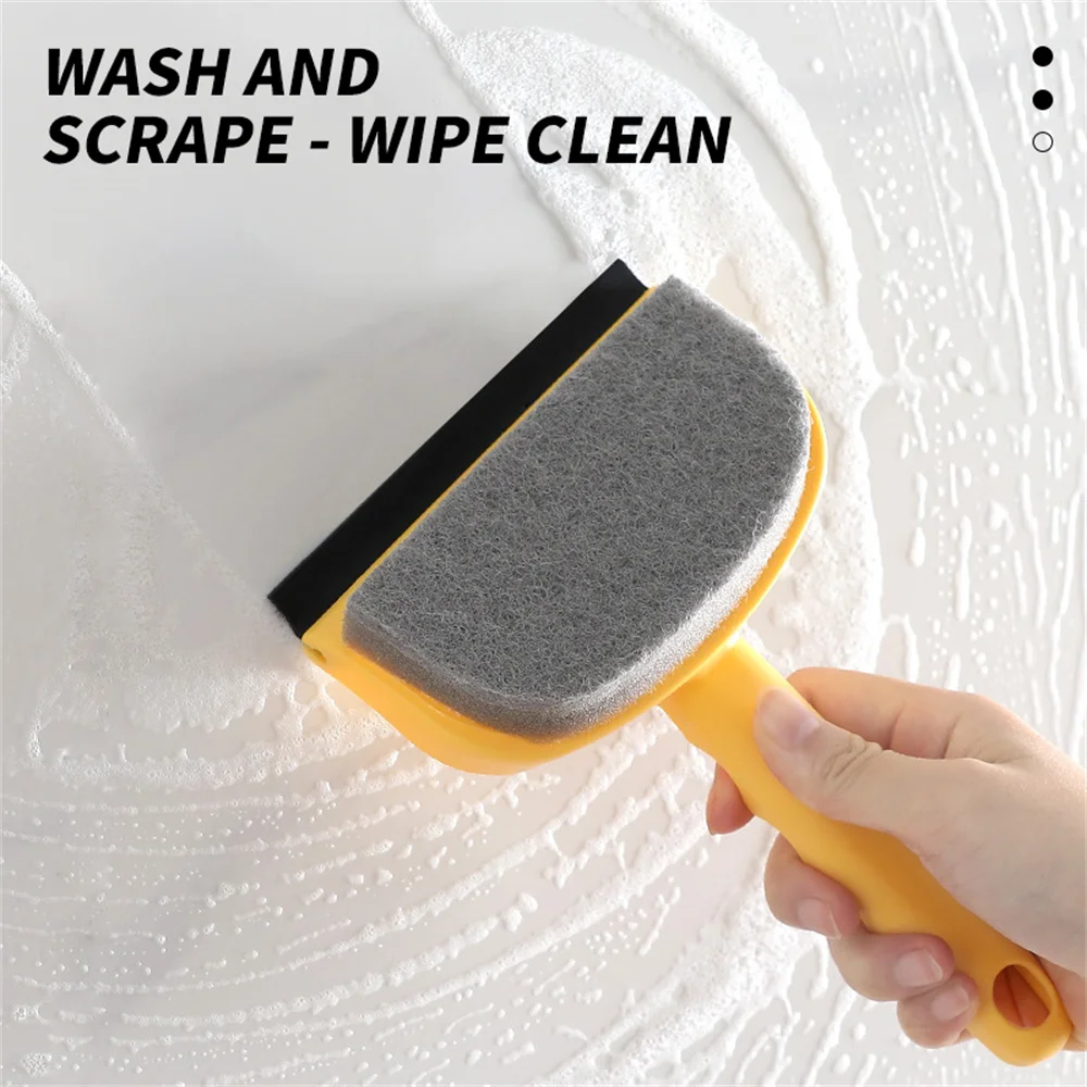 

Multifunctional Car Cleaning Brush Rubber Scraper Double-Sided Cleaning Brushes For Car Windshield Window Glass Mirror Practical