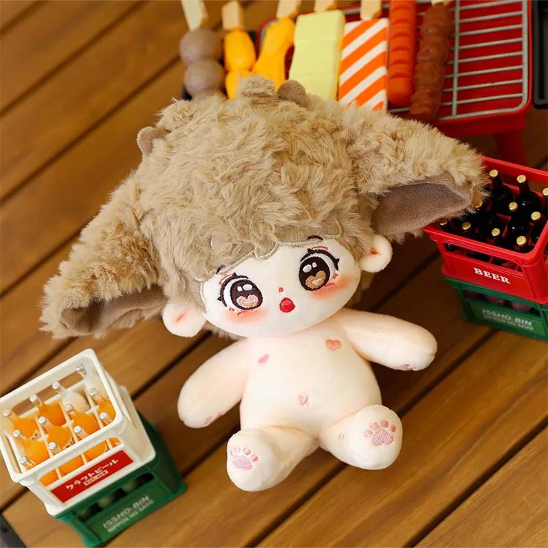 Muñeca de algodón de 20cm para niños, muñeco de peluche con diseño de hámster, sin atributos, para colección de Fans