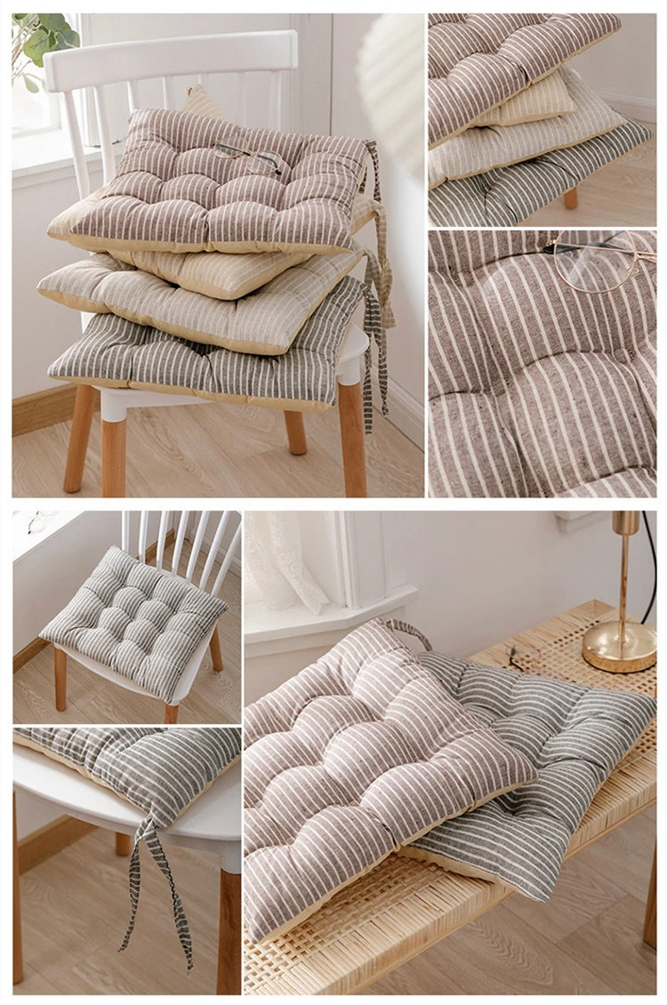 Cotton/Linen Striped Thicken Cushion