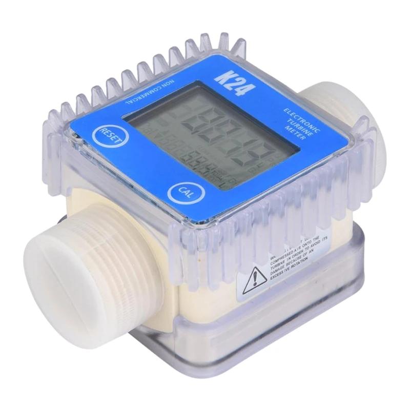 Diesel Oil Fuel Turbine Flow Meter Gauge Digital LCD Display for Water Sea Liqu