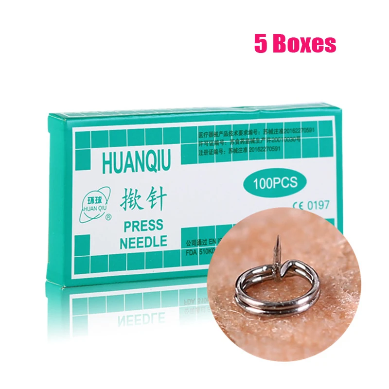 5boxes100piecesdisposableacupunctureneedleEarAcupunctureNeedle