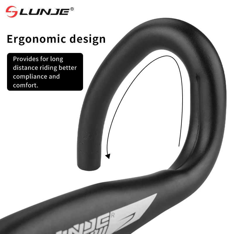 Lunje-超軽量ロードバイクハンドルバー,ハンドルバー,レーシングバー
