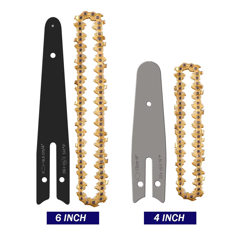 

4/6 Inch Gold Chain Guide Electric Chainsaw Chains and Guide Chainsaw Parts Used for Logging and Pruning