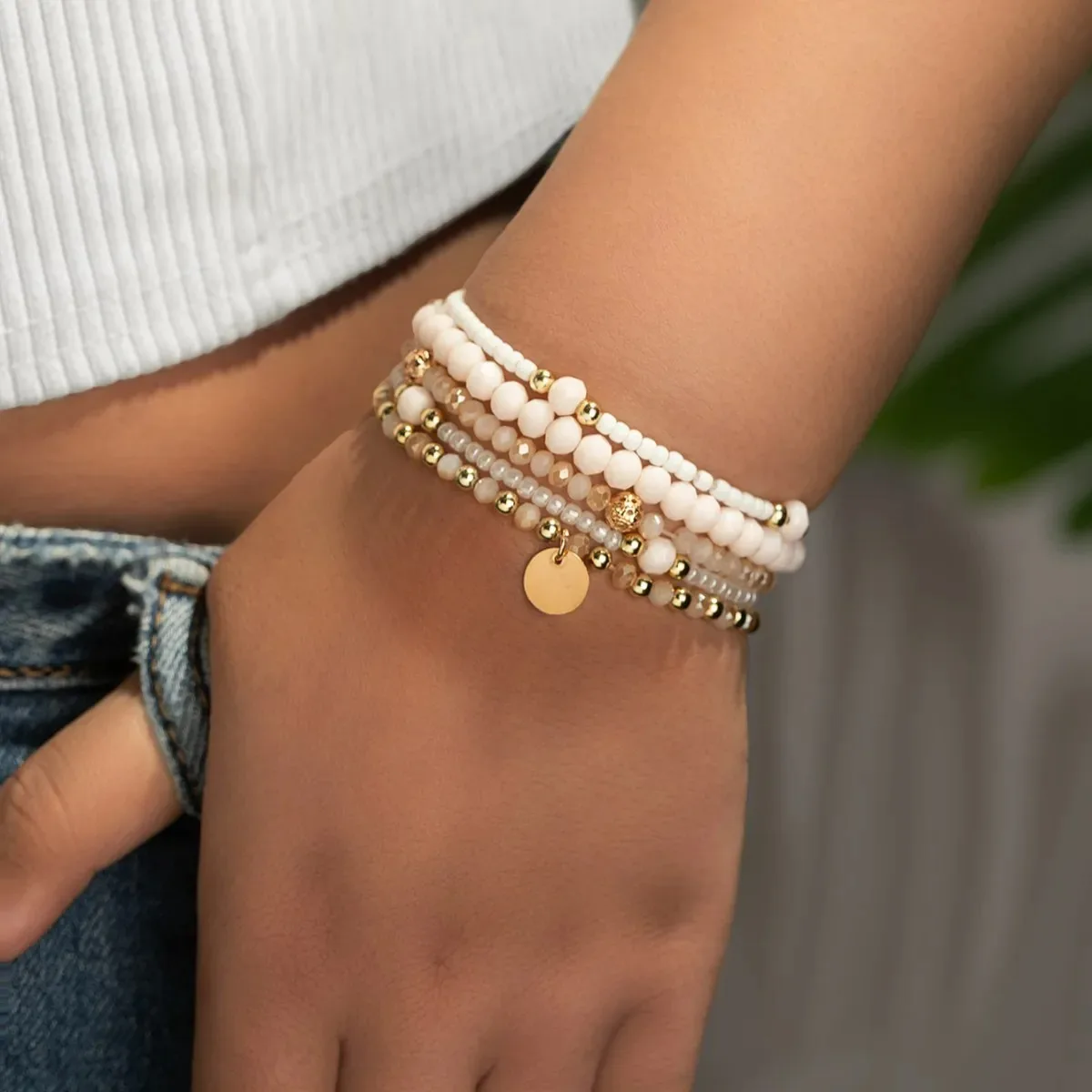 3 Pcs/set Geometric Twisted Lines Irregular Shaped Open Cuff Bracelet and Bangle Set for Women Punk Exaggerated Style Accessor