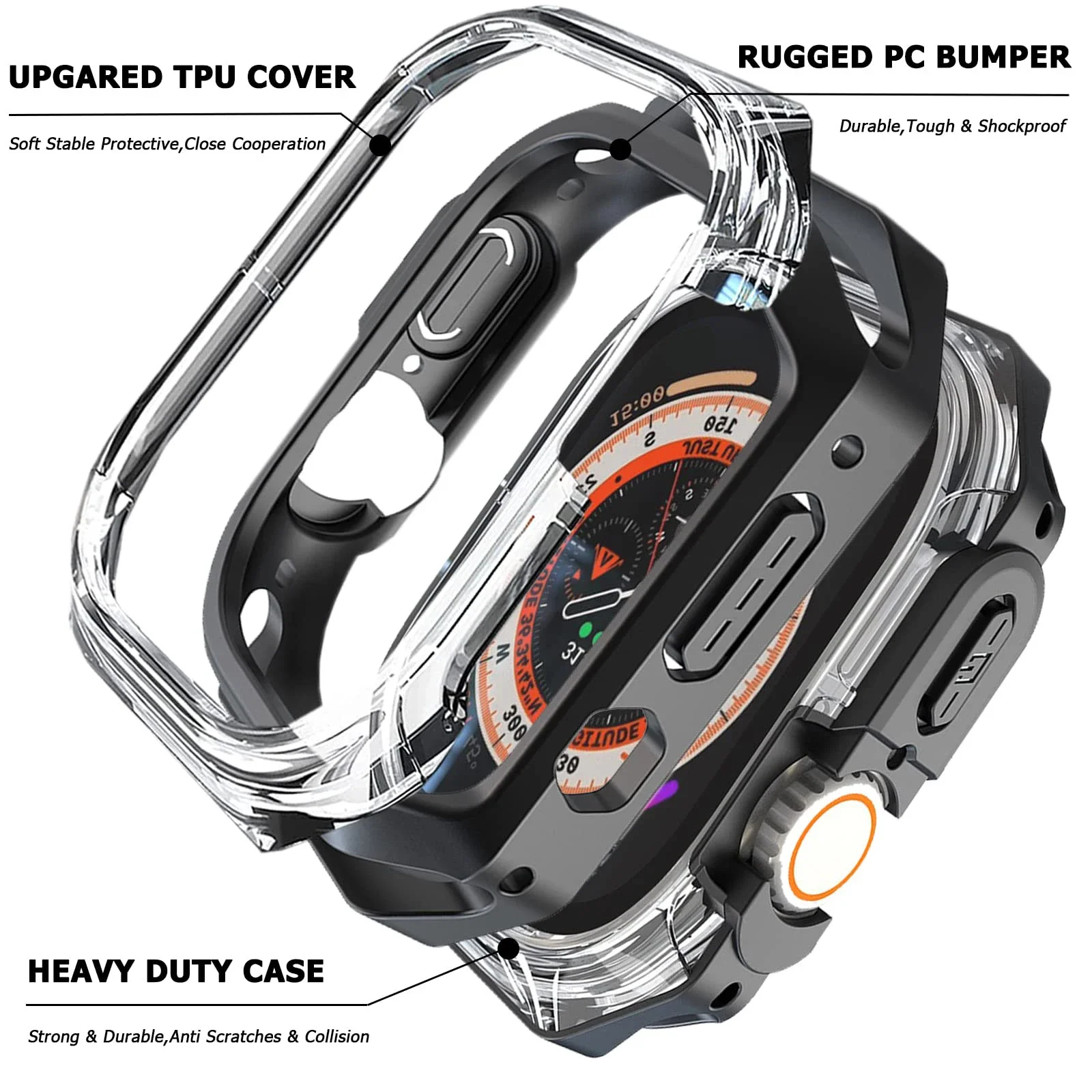 ϵ PC ȣ  TPU   ,  ġ Ʈ, Ʈ 2 Ŀ ߰ ȣ ̽, 49mm