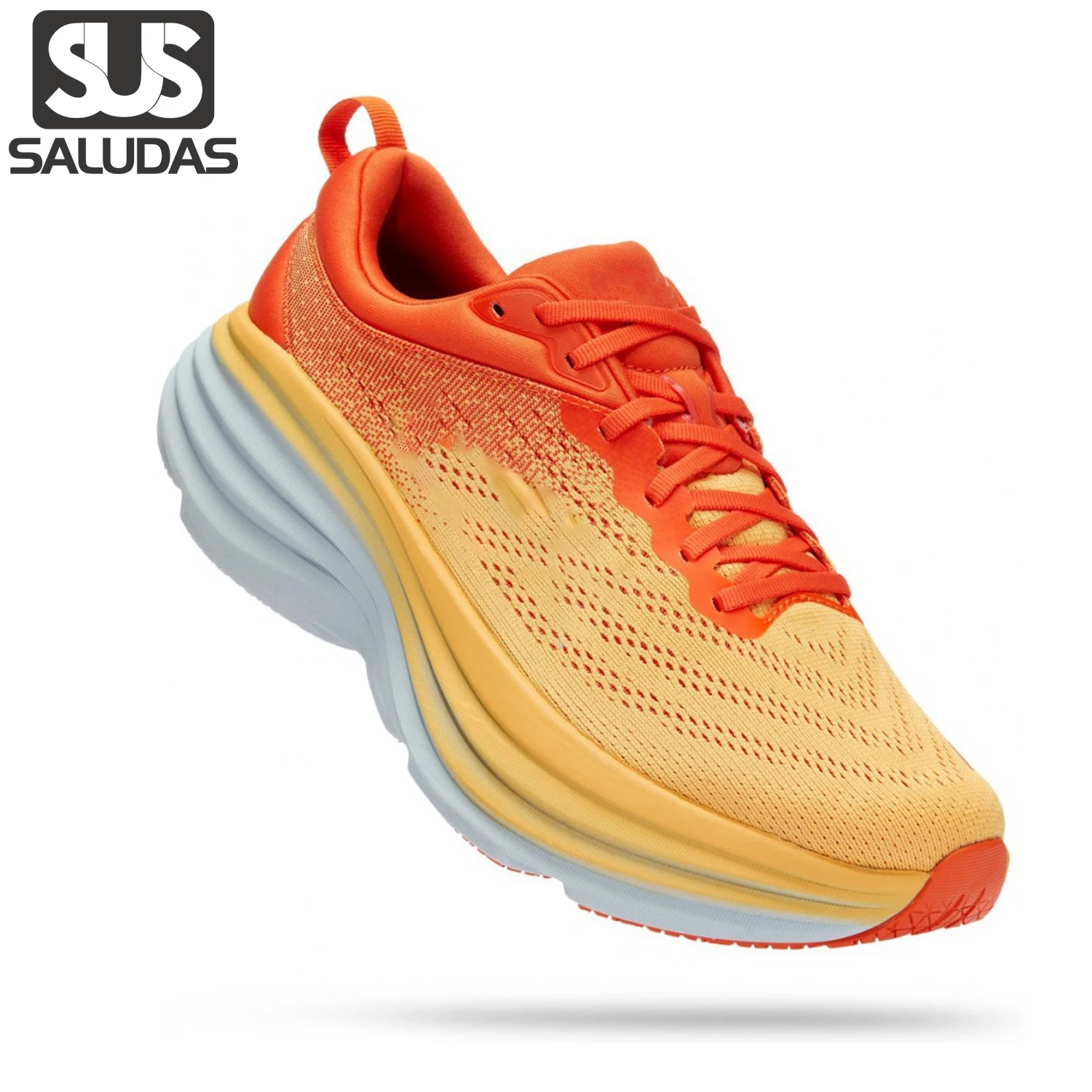 

SALUDAS Bondi 8 Shoes Original Men Running Shoes Ultra-Light Elastic Cushioning Marathon Jogging Sneakers Casual Women Sneakers