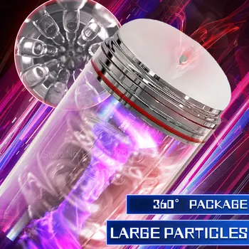 Automatic Sucking Male Masturbator with Rotating&Thrusting Fast Orgasm Realistic Vaginal Sex Machine Hands Free Sex Toys for Men