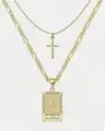 Gold Letter Cross V