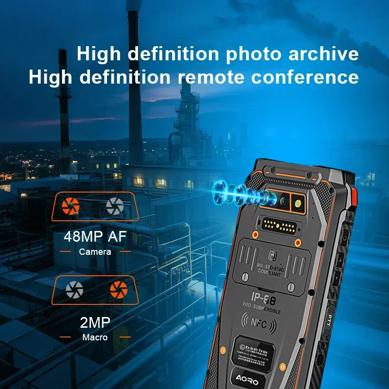 5G 러기드폰 8GB+256GB 안드로이드 12 옥타코어 8000mAh 이상 배터리 내장 충격 방지 방수 IP68 GSM & CDMA LCD 디스플레이