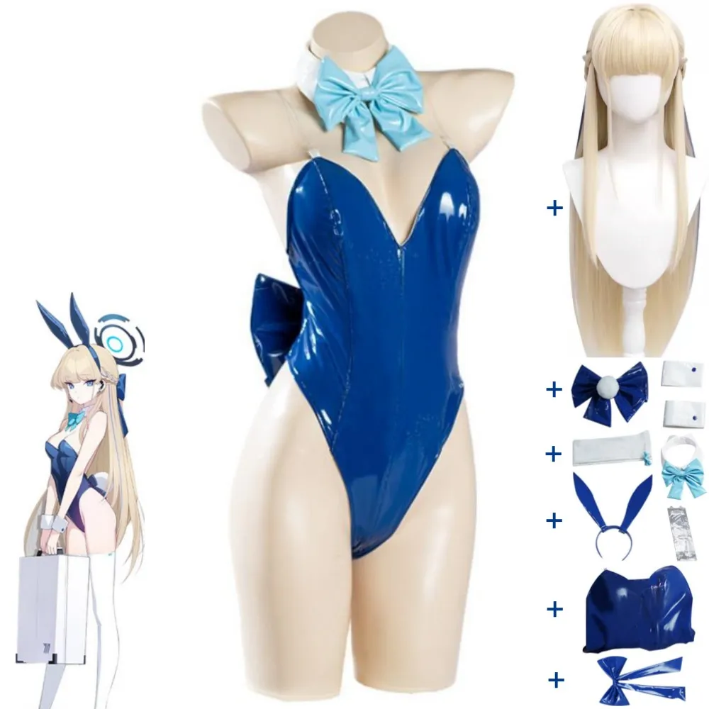 

Game Asuma Toki Blue Archive Project MX Cosplay Costume Wig Anime C&C Sexy Woman Bunny Girl Uniform Halloween Disguise Suit