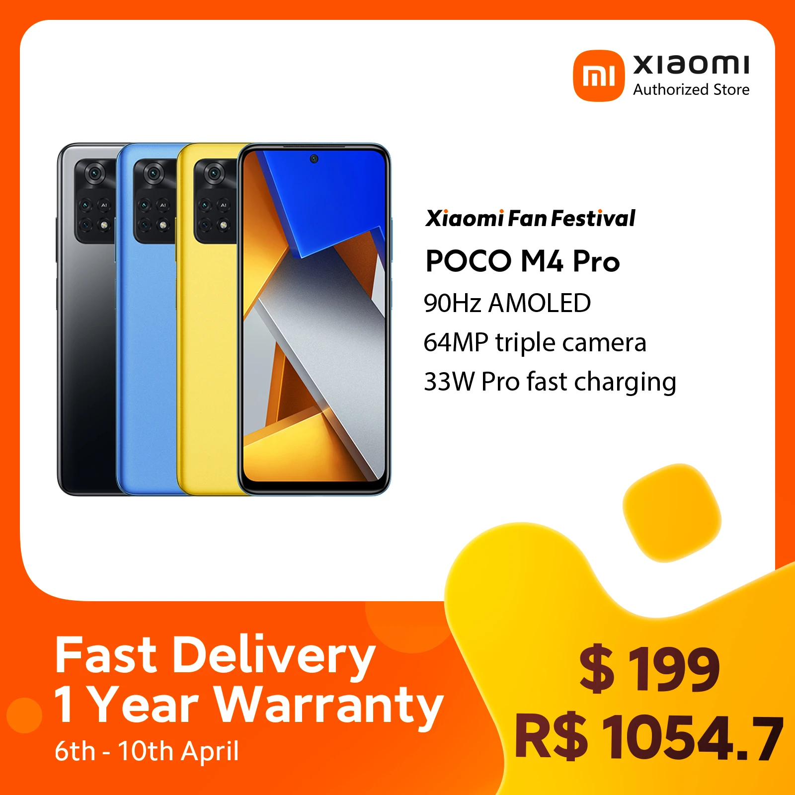 poco latest 5g phone Global Version POCO M4 Pro 4G Smartphone 6GB 128GB/ 8GB 256GB NFC  Helio G96 Octa Core 90Hz 33W Pro 64MP Camera new phone poco