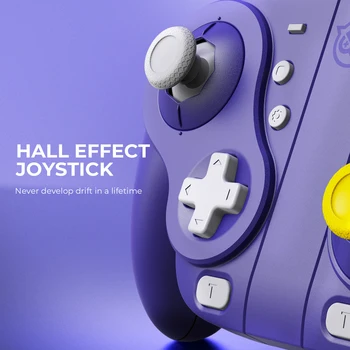 NYXI Wizard Hall Joystick Wireless Game Controller Purple Gamepad with RGB Lights for Nintendo Switch PC Controller 3