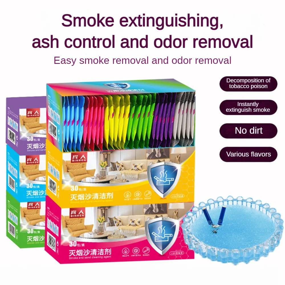 Ashtray Cleaner 30Bag/Box Portable Indoor Smoke Odor Remover