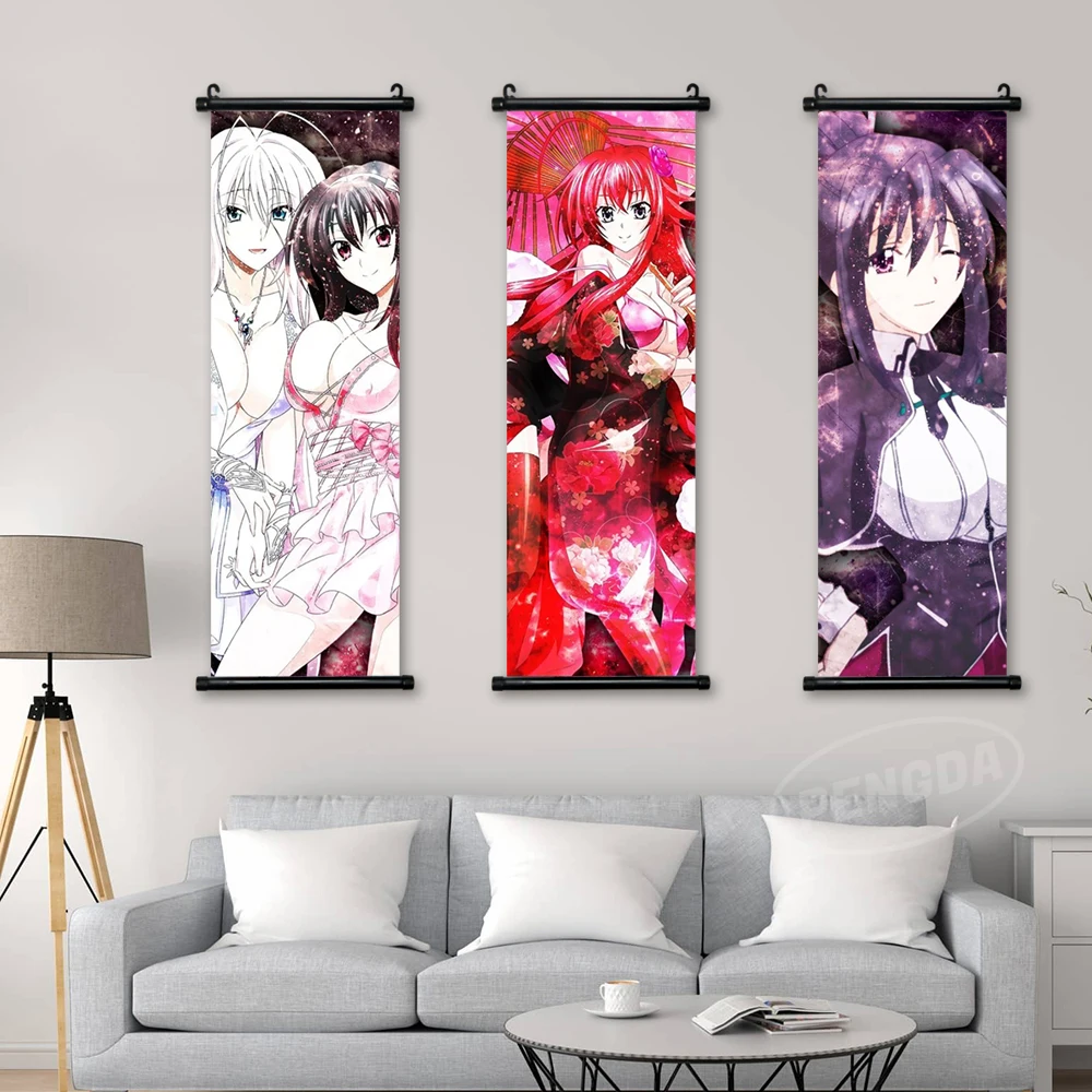 Highschool Of The Dead Canvas Anime Cartoon Characters Art Painting Decor  Home Wall Plastic Hanging Scroll Poster Picture Prints - Painting &  Calligraphy - AliExpress