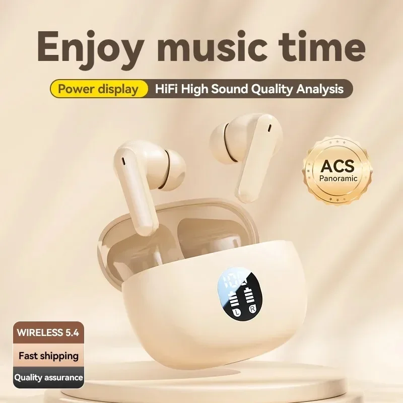 Wireless Waterproof Headphones with Mic for Bluetooth Devices