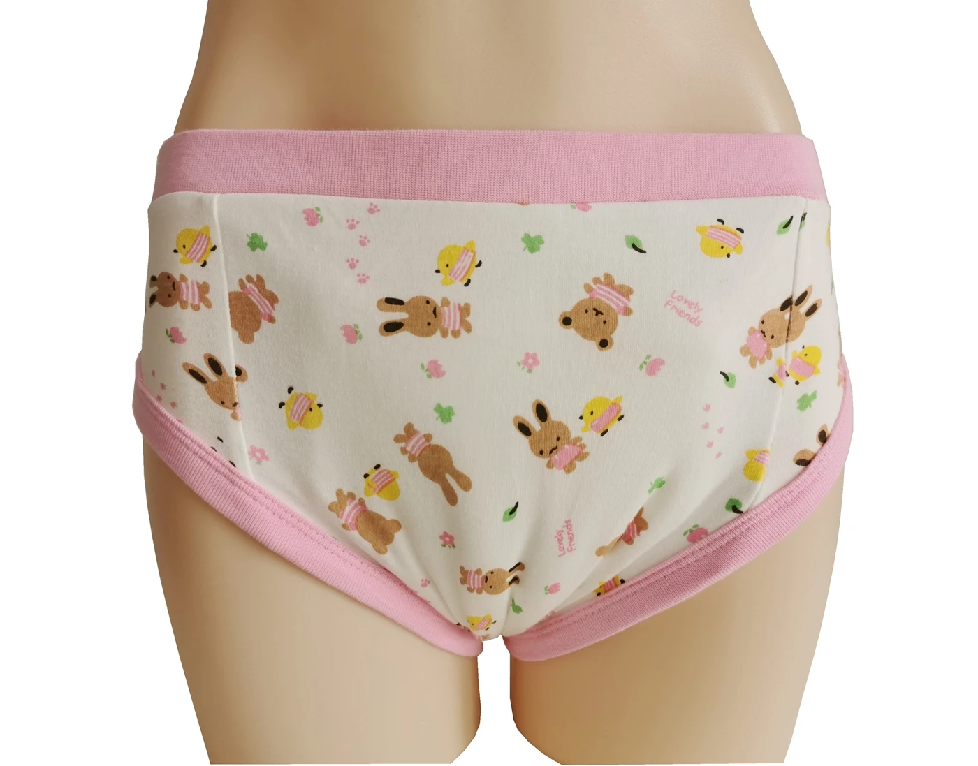 Adult printed pink teddy trainning pant/Adult baby brief with padding inside/ABDL trainning pants/adult trainning pant/abdl pant