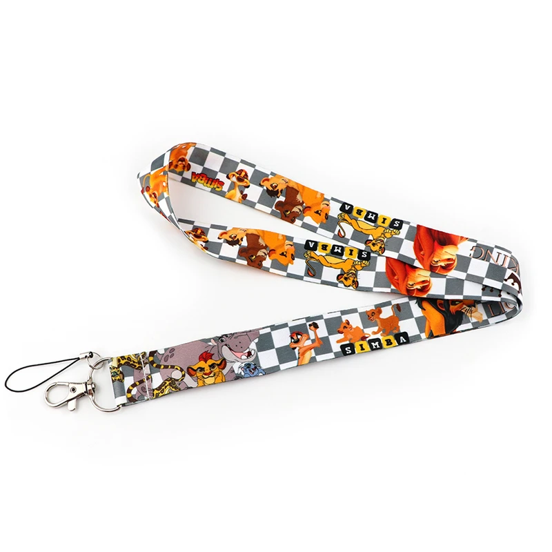 Lion King Portachiavi Cordini Porta Badge Identificativo Carta D'Identità Pass Palestra Porta Cellulare Porta Badge Portachiavi Nastri