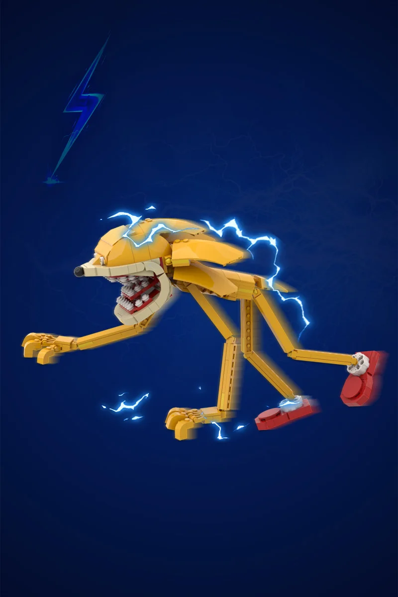 MOC Horror Charakter Modell Bausteine DIY Kreative Parodie Igel Animation Action Figur Ziegel Spielzeug Halloween Geschenk – Detail 11