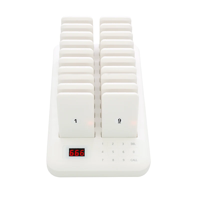 Wirelesslinkx 무선 레스토랑 부저 호출기 시스템, 커피 디저트 버거 샵, 푸드 코트, 트럭 클리닉, 플래시 진동 링