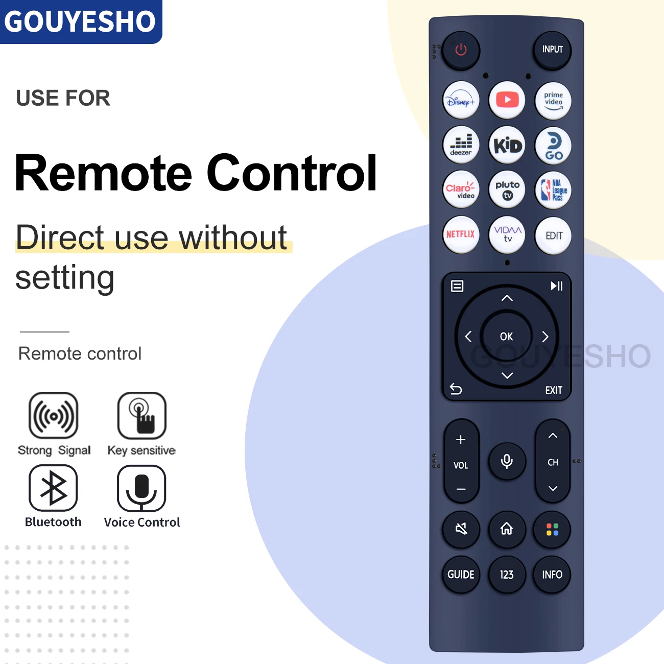 

New Voice Remote Control ERF3D96H(0011) for Hisense Smart LCD TV