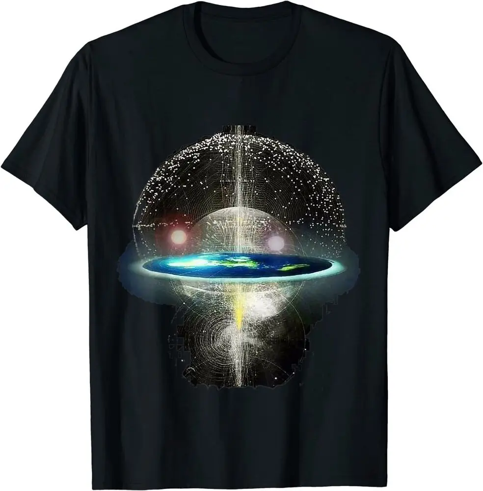 

Flat Earth Tee T-Shirts Unisex T-shirts For Man Woman Short Summer Tees Casual Cotton Luxury Brand Fashion Couple's Cloths