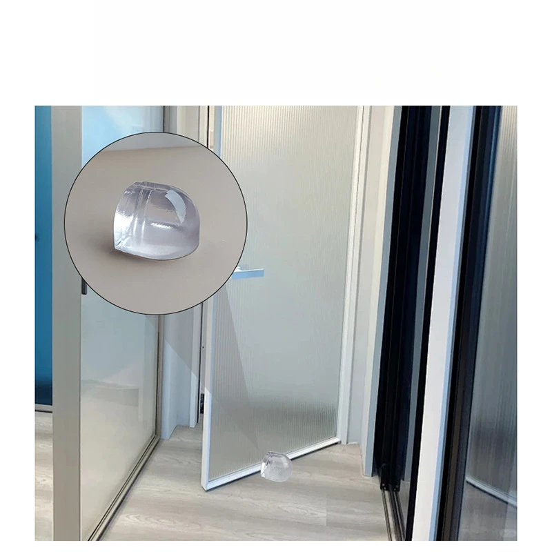 Collision Resistant And Silent Door Stopper Circular Transparent Safety Top