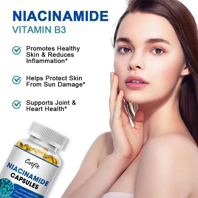 OralVitaminB3NicotinamideCapsulesSkinCellHealthRelieveRough