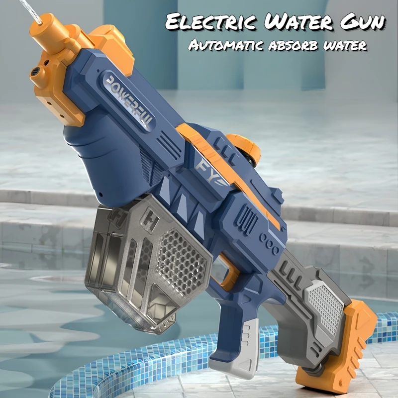 Electric Burst Water Gun for Children Automatic Absorb Water Continuous Firing Summer Outdoor Pool Fight Games Guns Toys