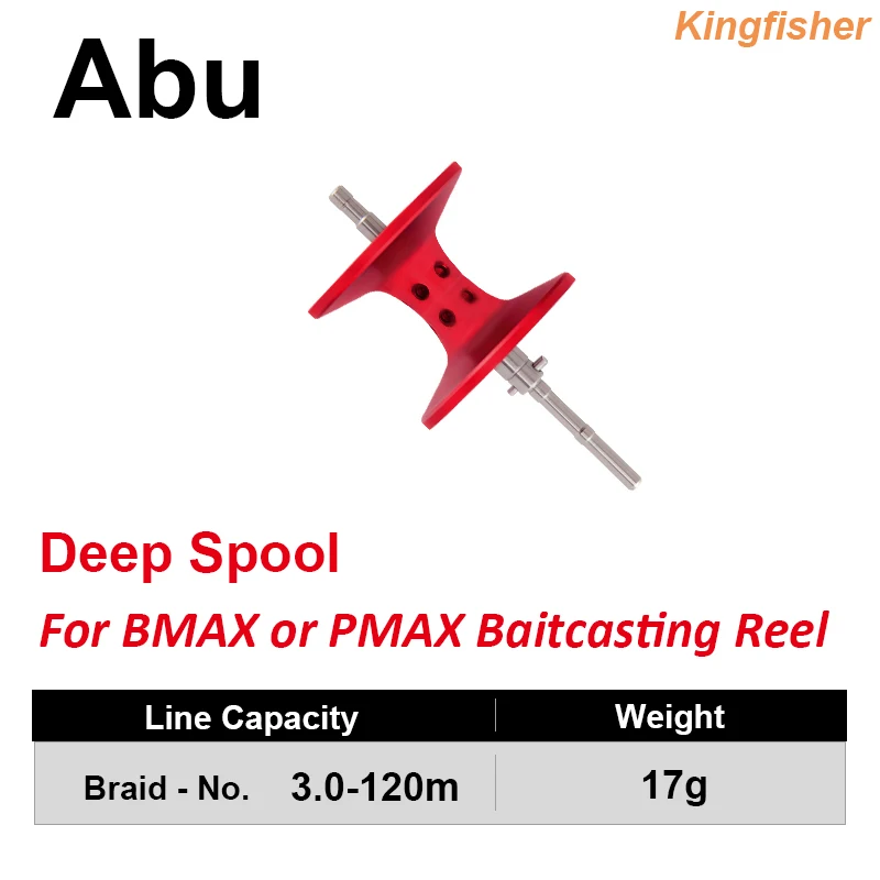 Abu Original Spool for Abu BMAX PMAX ABU BLACK MAX PRO MAX Shallow Spool or Deep Machined Aluminum fishing tackle accessory spare spool