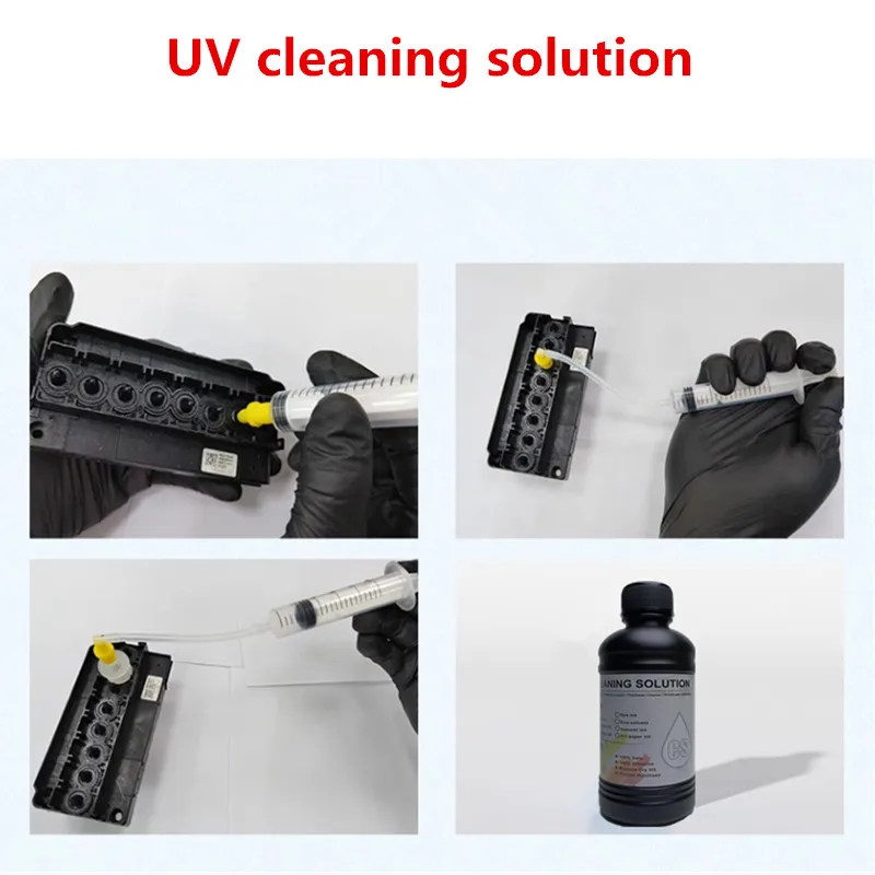 Epson Roland Mimaki UV 프린터 용 250ML UV 청소 액체 UV 프린트 헤드 청소 솔루션 용 청소 유체 UV 잉크 클리너