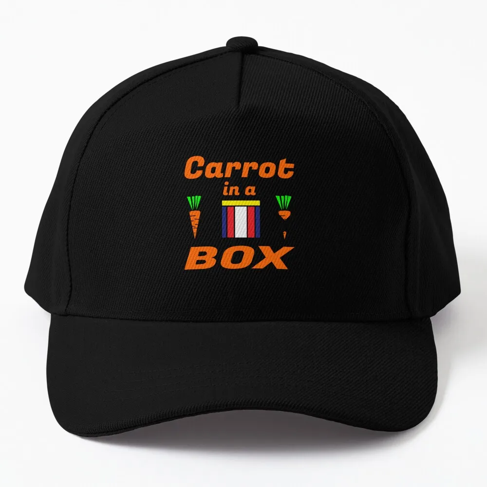 

Small Carrot in a Box , The best party Game Ever from 8 out of 10 Cats . Baseball Cap Male Sun Cap Men's Hat Women's