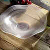 Fruit Tray Living Room Household Fashion Coffee Table Decoration Storage Tray Creative Simplicity Modern Glass Fruit Salad Bowl 4