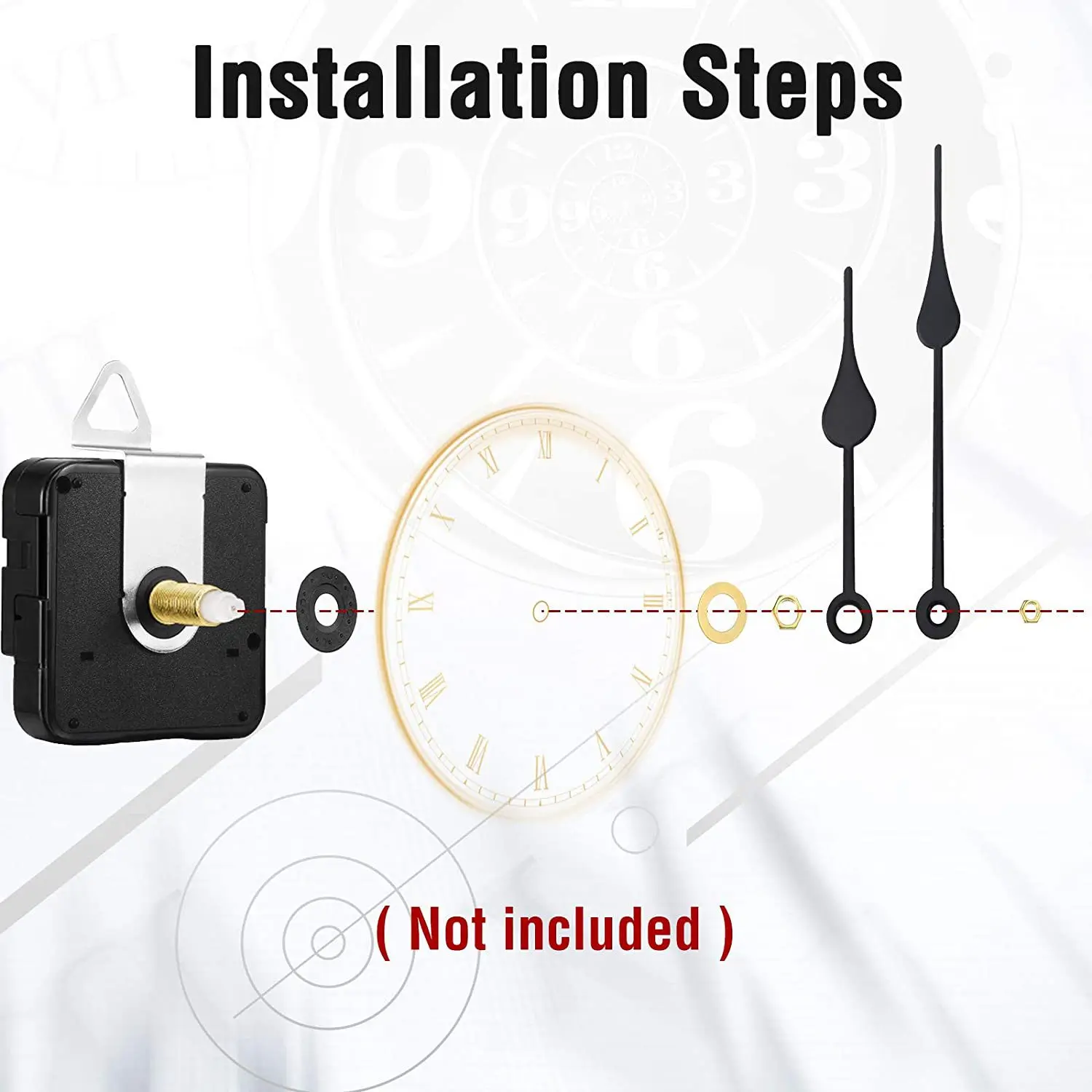 Swing Pendulum Wall Clock Mechanism Movement Classic Grandfather Clock Repair Parts Quartz Clockwork Replacement 5