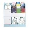 Children's Bookshelf Cartoon Books Rack Floor Simple Child Book Shelf Home Bookcases Furniture Bookshelf Rack 4-Tiers Book Slots 5