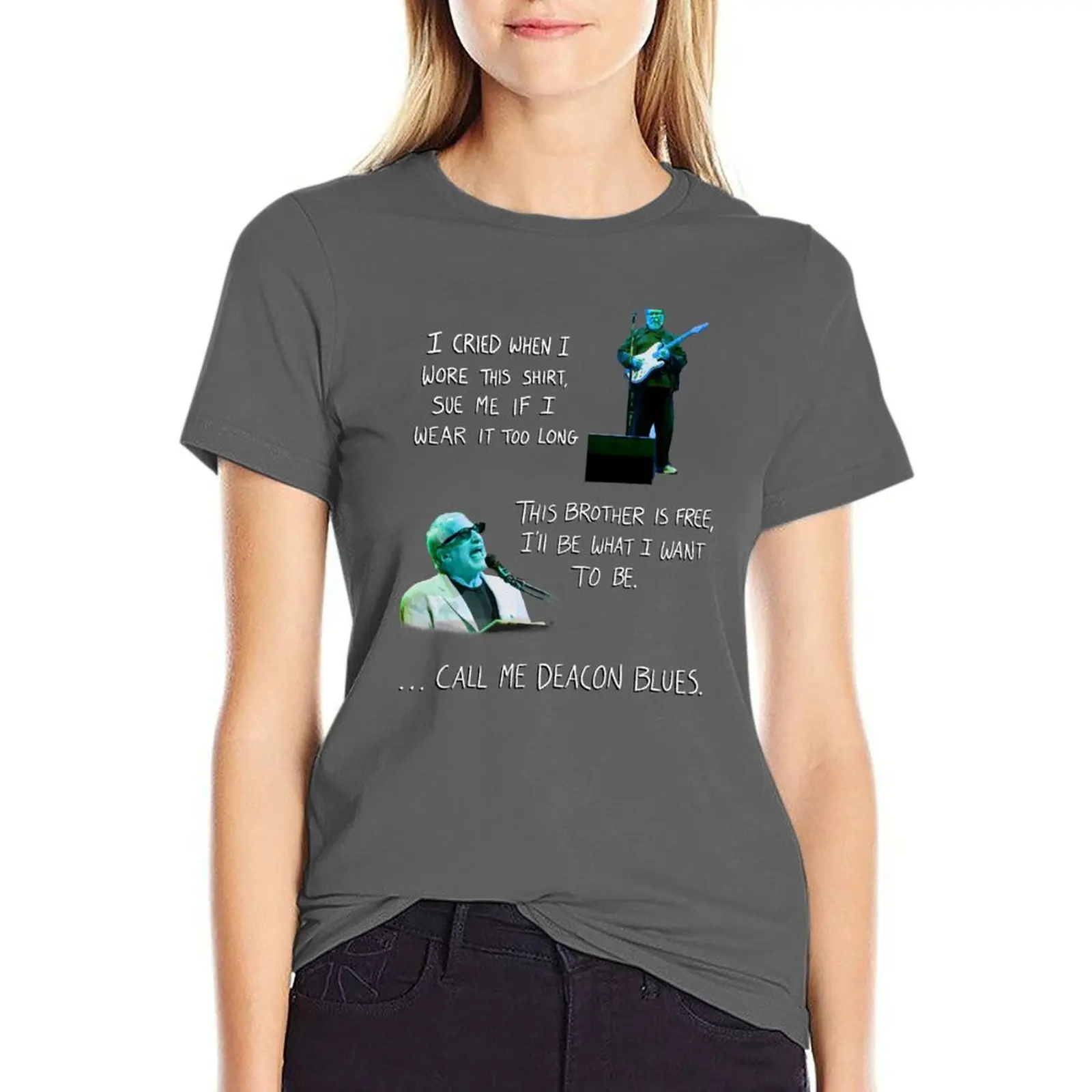 

Deacon Blues T-shirt cute clothes Blouse rock and roll t shirts for Women