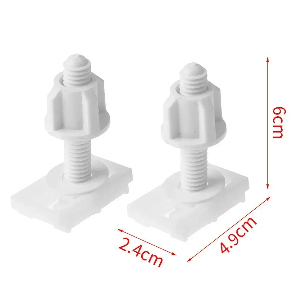 Toilet Seat Hinge Bolts Screw Fixing Fitting Kit 2pcs Bathroom Toilet Seat Repair Screws Accessories Tools