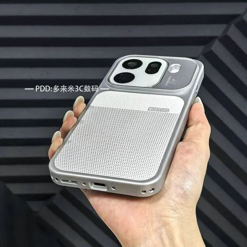 Luxury Leather Acrylic Case with Built-in Magnetic Cover - Shockproof & Wireless Charging Compatible