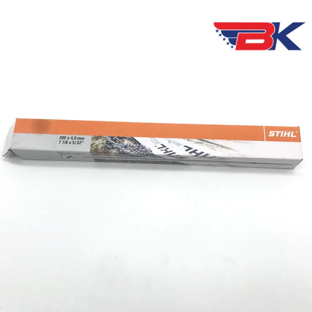 Chainsaw Sharpening Files Pack Of 12pcs Fit For STIHL Chain Saw 200x 4.0mm 7 7/8 x 5/32" 5605 773 4012