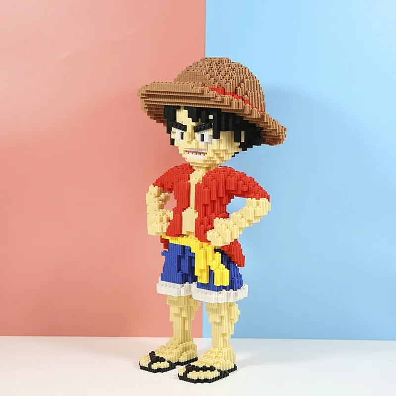 Children's Puzzle Toy Building Blocks One Piece King Luffy Joba
