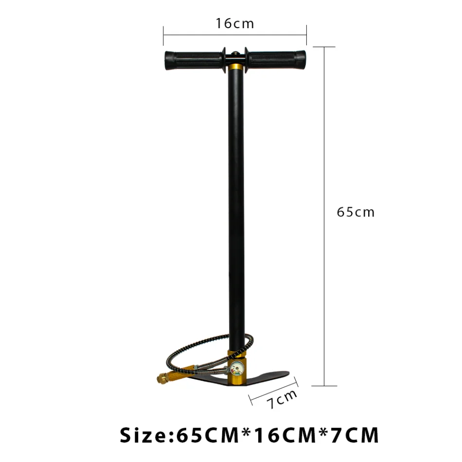 TUXING 300Bar 4500Psi Bomba PCP de 3 estágios Bomba de ar manual de alta pressão para PCP HPA Tanque Caça Carro Bicicleta Recarga de ar Mergulho