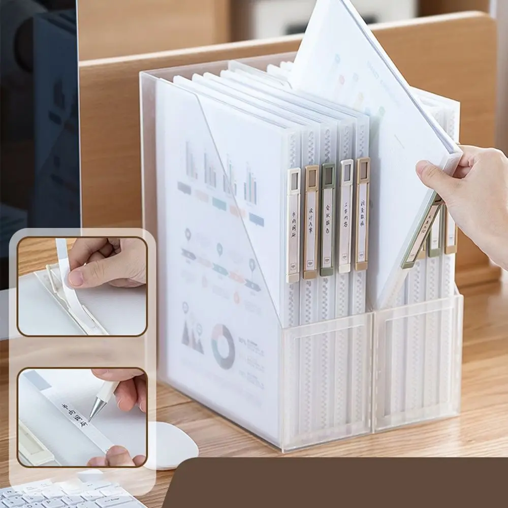 

30 Pages Size A4 File Folder Large-Capacity Multilayer Examination Paper Bag Thickened Loose Leaf Folder